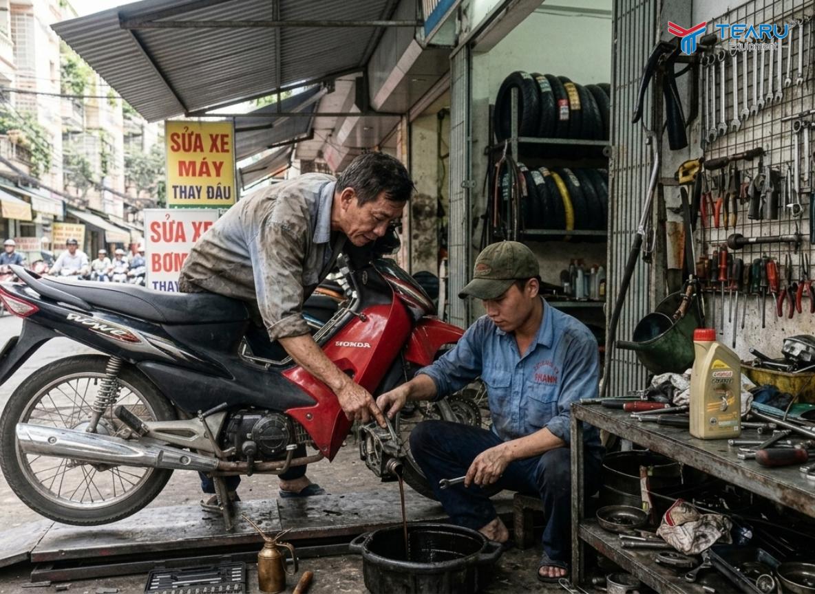Kinh Nghiệm Khởi Nghiệp Bằng Nghề Sửa Xe Máy Cho Người Mới Bắt Đầu 2 Để mở tiệm sửa xe máy người thợ cần phải có tay nghề vững vàng