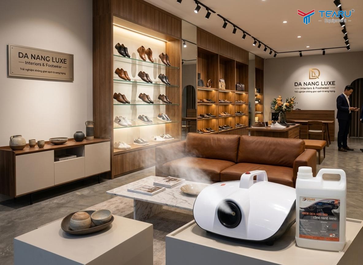 Máy xông khử mùi tạo khói len lỏi vào các ngóc ngách để khử khuẩn mang lại mùi thơm dễ chịu cho không gian