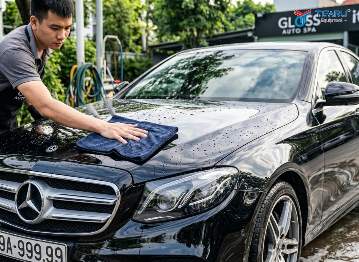 Cần đỗ xe ở trong garage hoặc phủ bạc để tránh thời tiết nắng mưa gây ảnh hưởng đến ngoại thất xe