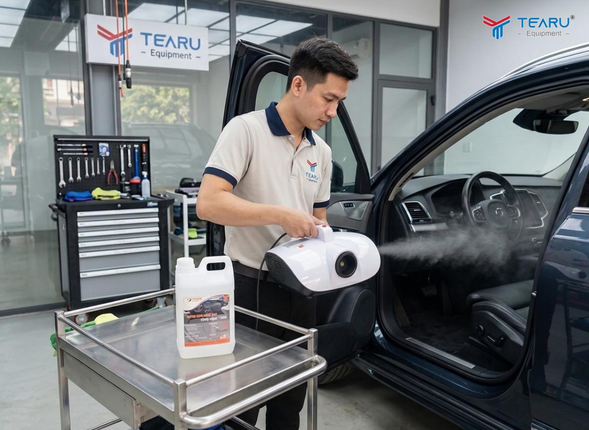 Máy xông khử mùi được sử dụng nhiều nhất trong ngành chăm sóc ô tô