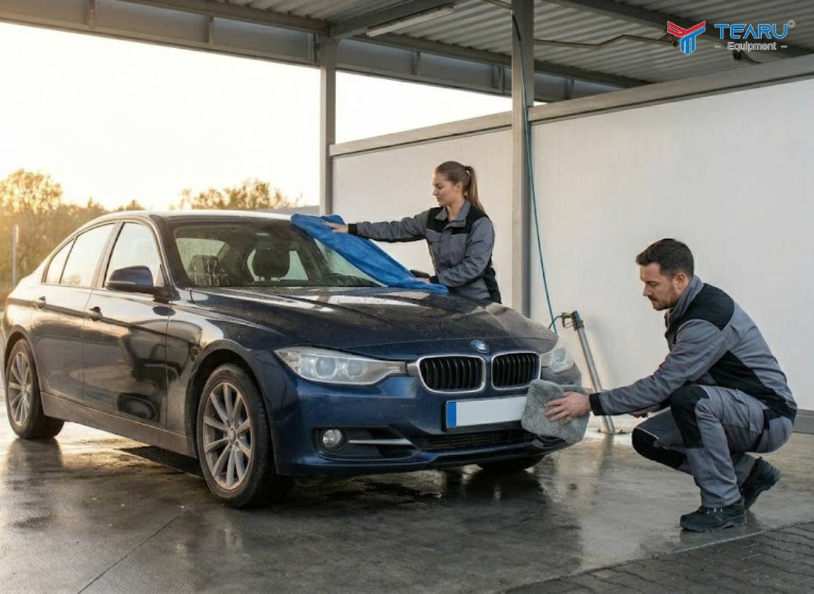 Cần phân công nhân viên rửa xe công việc rõ ràng