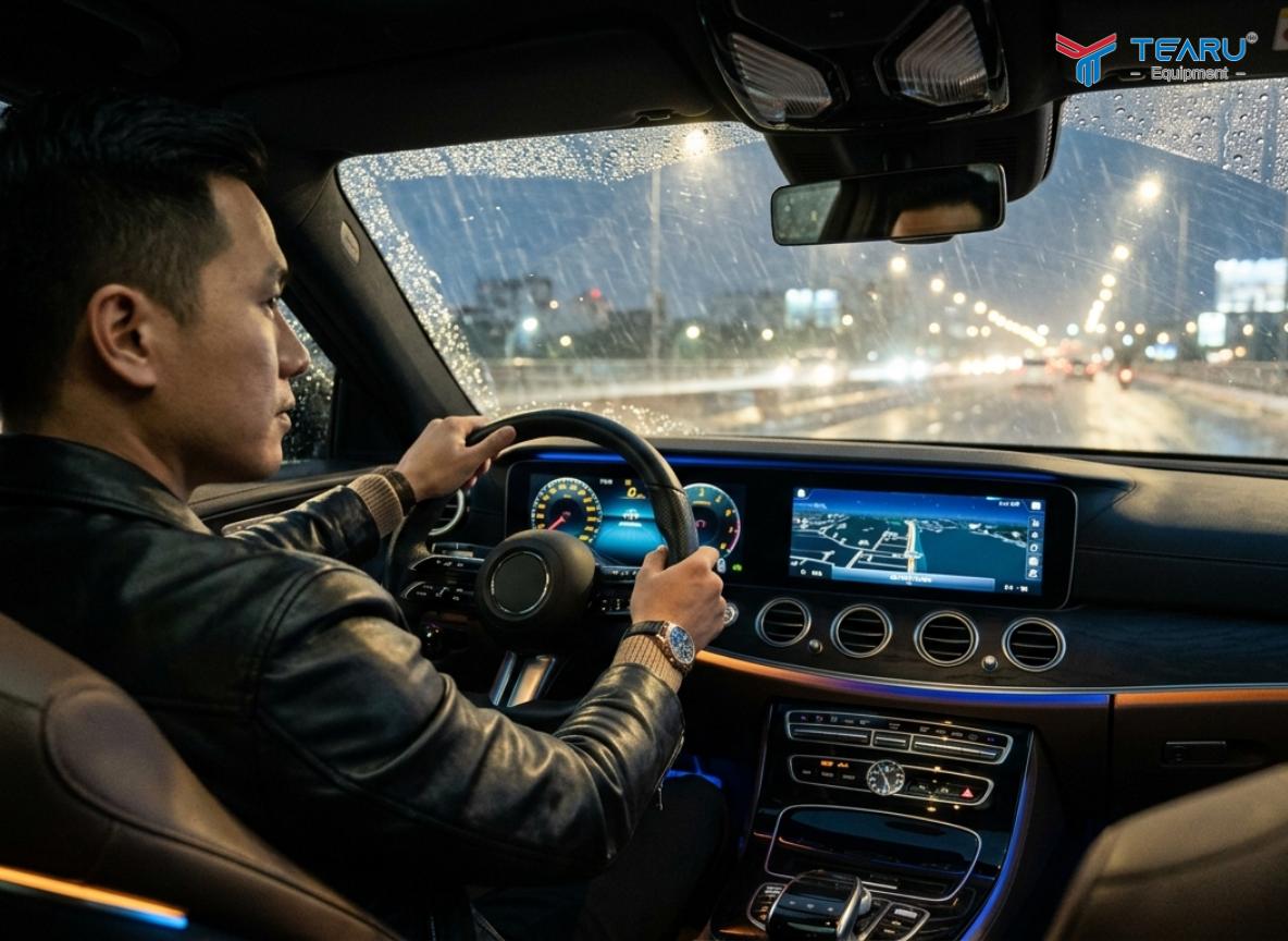 Phủ kháng nước kính lái giúp an toàn khi lái xe ban đêm