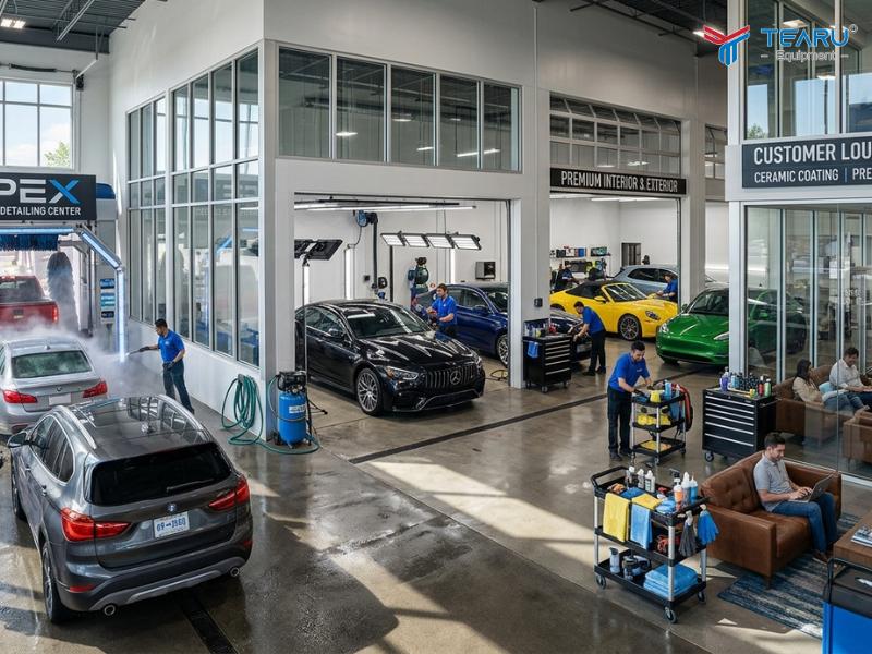 Mô Hình Tiệm Rửa Xe Kết Hợp Detailing Có Hiệu Quả Không? 2 Nhiều dịch vụ chuyên nghiệp giúp tăng doanh thu