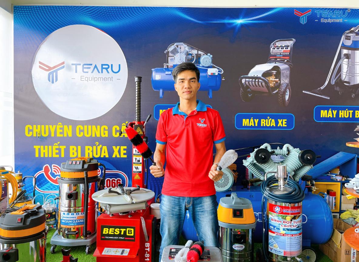 Công ty Tearu cuyen cung cấp thiết bị, dụng cụ, setup trung tâm detailing chuyên nghiệp