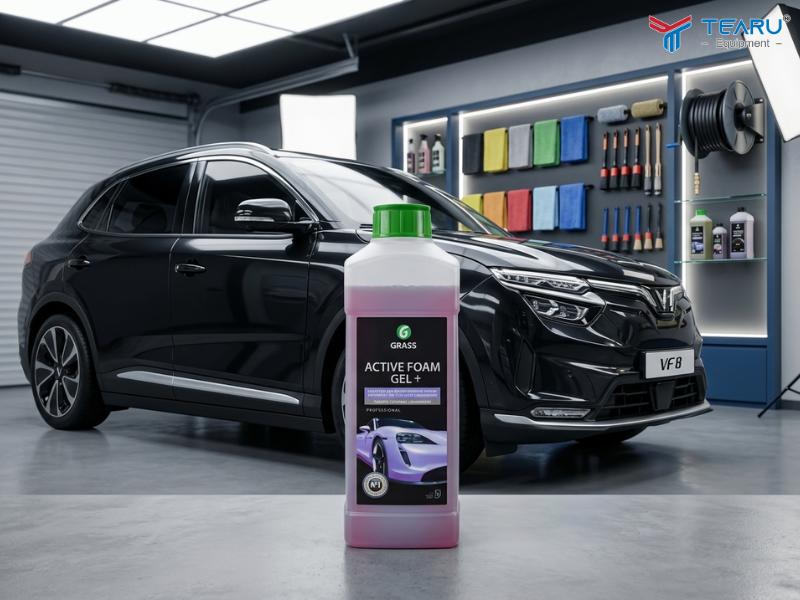 Những Lưu Ý Khi Rửa Xe Mới Phủ Ceramic 4 Dung dịch rửa xe không chạm Active Foam Gel+ chuyên dụng cho xe sau khi phủ ceramic