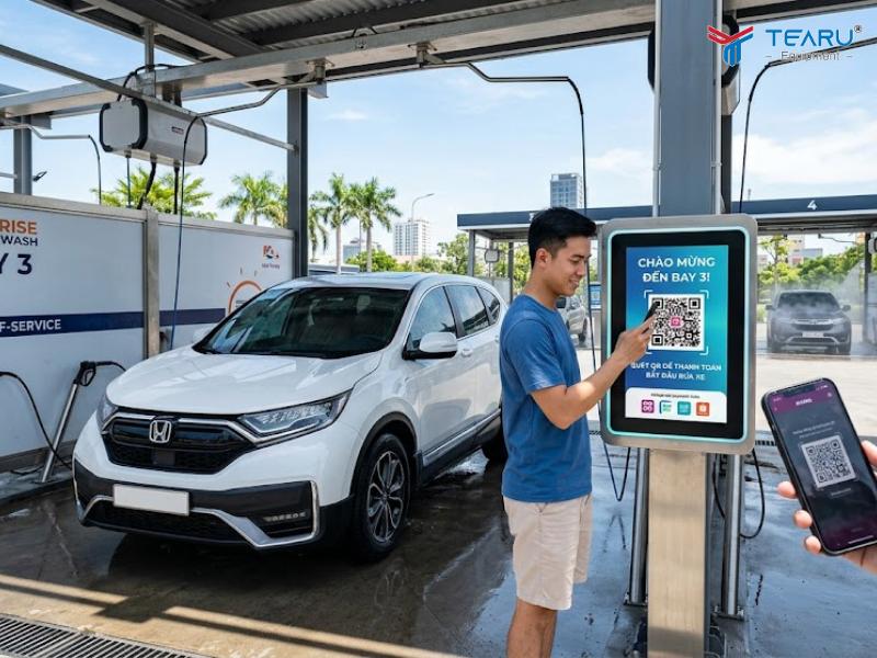 Đầu tư hệ thống rửa xe tự phục vụ kiếm tiền thụ động cho tiệm rửa xe