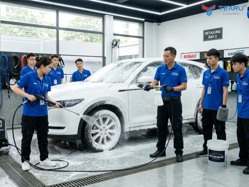 Đào Tạo Tay Nghề Chăm Sóc Xe: Yếu Tố Giúp Tiệm Rửa Xe Giữ Chân Khách Hàng 1 Đào Tạo Tay Nghề Chăm Sóc Xe: Yếu Tố Giúp Tiệm Rửa Xe Giữ Chân Khách Hàng