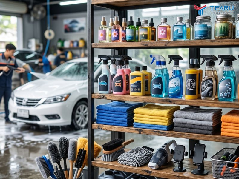 Mô Hình Tiệm Rửa Xe Kết Hợp Bán Phụ Kiện Có Hiệu Quả Không? 2 Tiệm rửa xe nên bán những phụ kiện phù hợp với nhu cầu của khách hàng