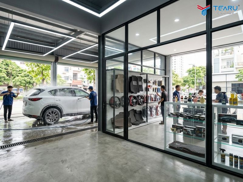 Mô Hình Tiệm Rửa Xe Kết Hợp Bán Phụ Kiện Có Hiệu Quả Không? 3 Kết hợp tiệm rửa xe và bán phụ kiện để tăng doanh thu