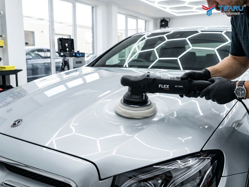 Đánh Bóng Sơn Ô Tô Có Làm Mỏng Lớp Sơn Không? 2 Nên dùng pad phù hợp khi đánh bóng bề mặt sơn