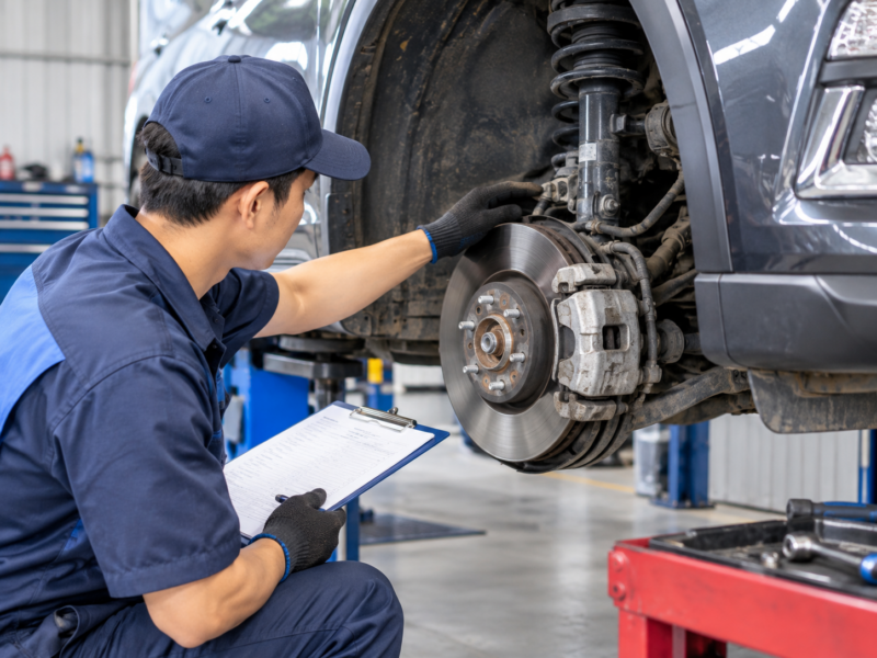 Cách Chuẩn Bị và kiểm tra Xe Ô Tô Trước Khi Đi Xa 2 Kiểm tra hệ thống phanh và các bộ phận vận hành