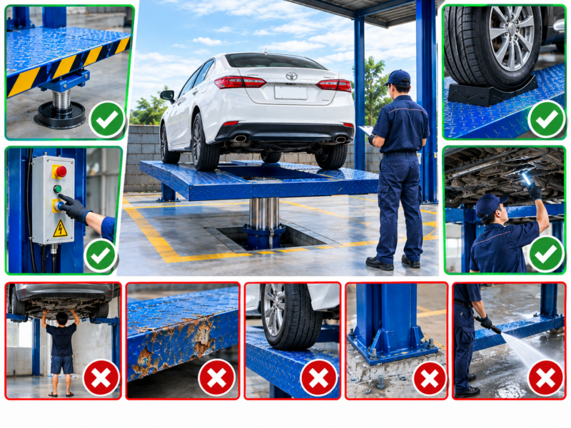 Các Quy Tắc An Toàn Khi Sử Dụng Cầu Nâng Ô Tô Trong Gara 1 Các Quy Tắc An Toàn Khi Sử Dụng Cầu Nâng Ô Tô